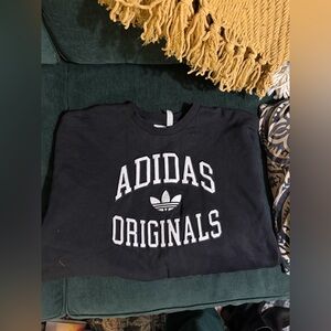 Black Adidas Crew Neck Sweatshirt